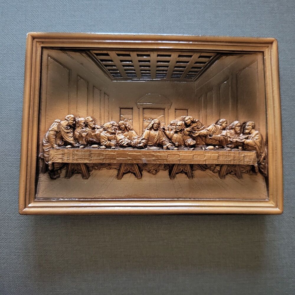 Vintage Plaster/Chalkware "The Last Supper" Plaque